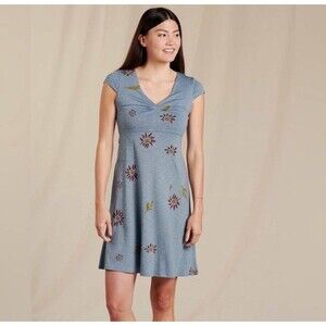 Toad & Co Dress Womens Size Medium Rosemarie North Shore Gerbera Mini NEW